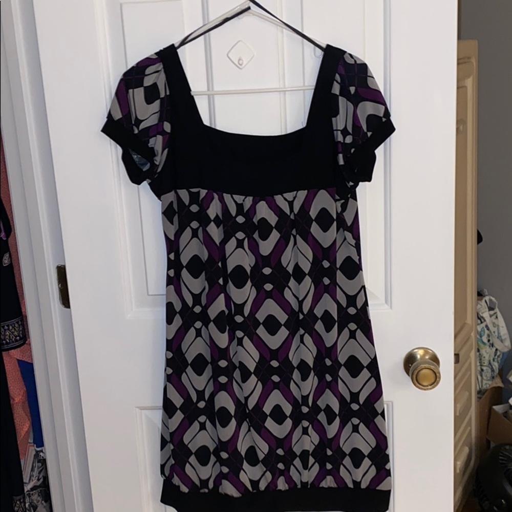 Women’s Purple Gray Black Dress